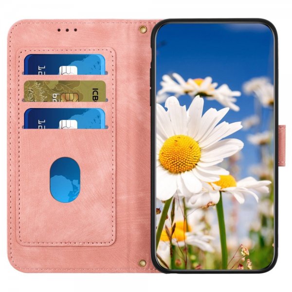 iPhone 15 Pro Max Cover Blomstermønster Rosa