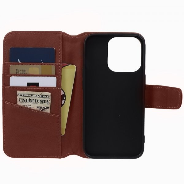 Nordic Covers iPhone 15 Pro Max Etui Essential Leather Maple Brown