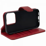 Nordic Covers iPhone 15 Pro Max Etui Essential Leather Poppy Red