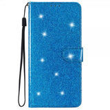 iPhone 15 Pro Max Cover Glitter Blå