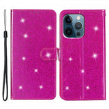 iPhone 15 Pro Max Cover Glitter Magenta