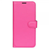 iPhone 15 Pro Max Cover Litchi Magenta