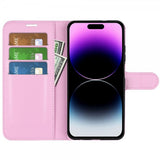 iPhone 15 Pro Max Cover Litchi Pink