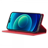 Lc.Imeeke iPhone 15 Pro Max Etui med Kortlomme Flip Rød