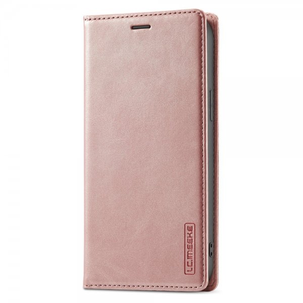Lc.Imeeke iPhone 15 Pro Max Etui med Kortlomme Flip Rosaguld