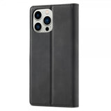 Lc.Imeeke iPhone 15 Pro Max Etui med Kortlomme Flip Sort