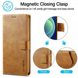 Lc.Imeeke iPhone 15 Pro Max Cover med Kortlomme Standerfunktion Lysebrun