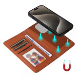 Betopnice iPhone 15 Pro Max Cover med Aftageligt Etui 005 Brun