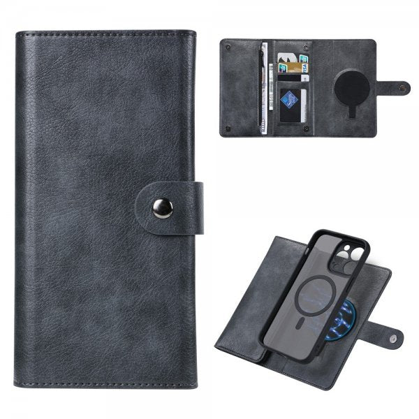 VILI iPhone 15 Pro Max Etui med Aftageligt Cover GV Series MagSafe Sort