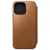 Nomad iPhone 15 Pro Max Cover Modern Leather Folio English Tan