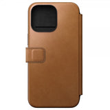 Nomad iPhone 15 Pro Max Cover Modern Leather Folio English Tan