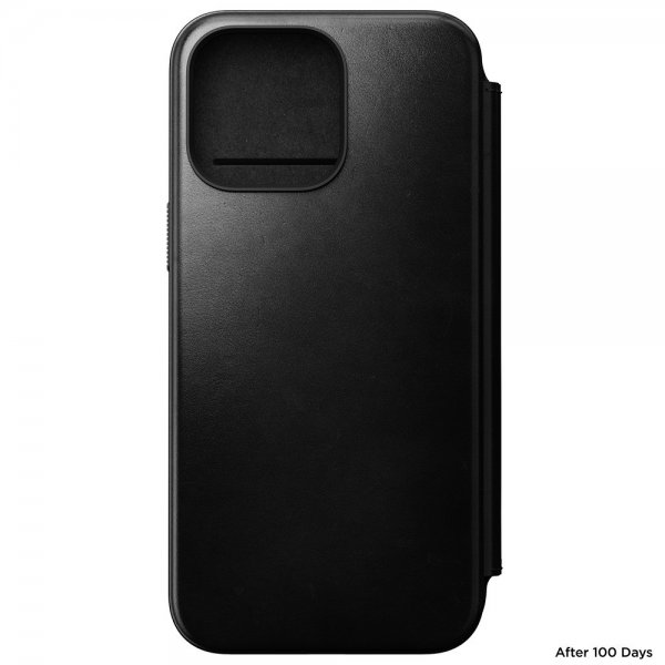 Nomad iPhone 15 Pro Max Cover Modern Leather Folio Horween Sort