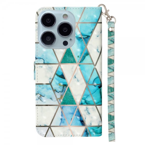 iPhone 15 Pro Max Cover Mønster Grøn Marmor