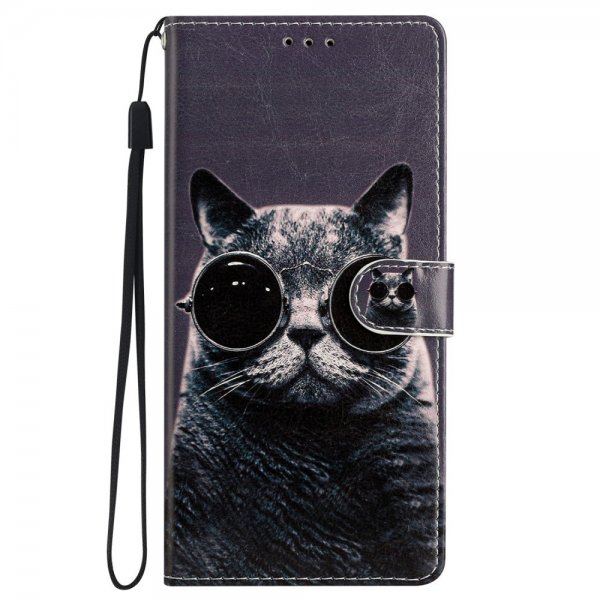 iPhone 15 Pro Max Cover Motiv Kat med Solbriller