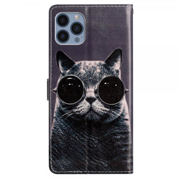 iPhone 15 Pro Max Cover Motiv Kat med Solbriller