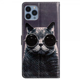 iPhone 15 Pro Max Cover Motiv Kat med Solbriller