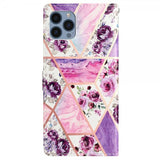 iPhone 15 Pro Max Cover Motiv Lilla Blomster