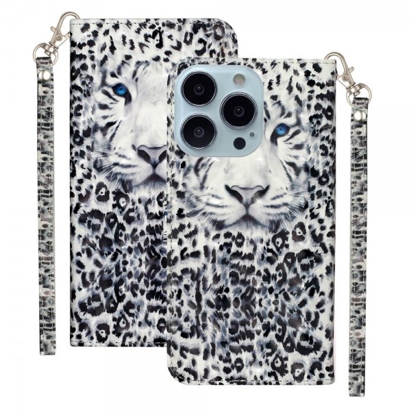 iPhone 15 Pro Max Cover Motiv Hvid Tiger