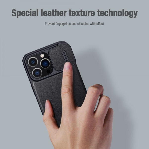 Nillkin iPhone 15 Pro Max Cover Qin Pro Series Grøn