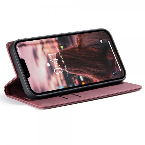 CaseMe iPhone 15 Pro Max Etui Retro Flip Rød