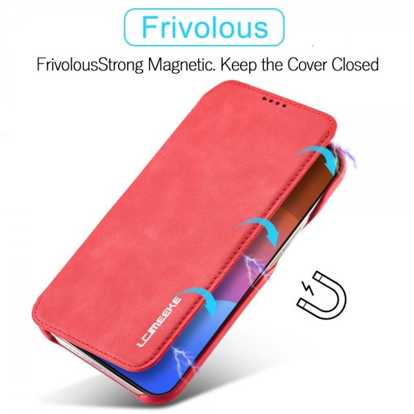 Lc.Imeeke iPhone 15 Pro Max Cover Retro Rød