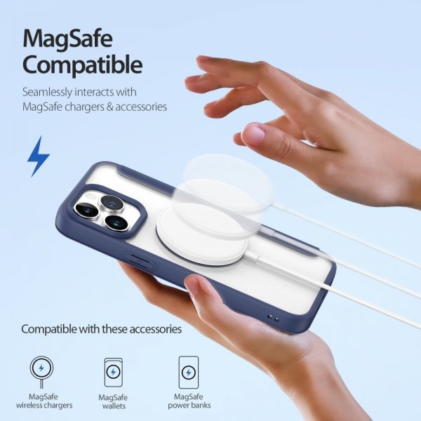 Dux Ducis iPhone 15 Pro Max Cover Skin X Pro Series MagSafe Blå