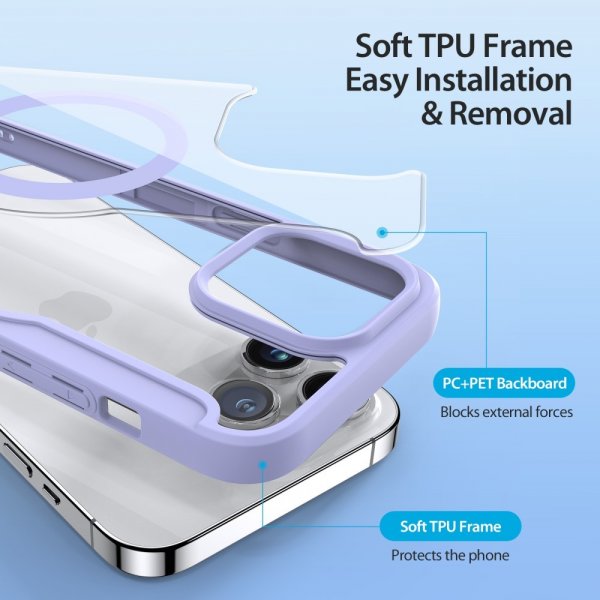 Dux Ducis iPhone 15 Pro Max Cover Skin X Pro Series MagSafe Lilla