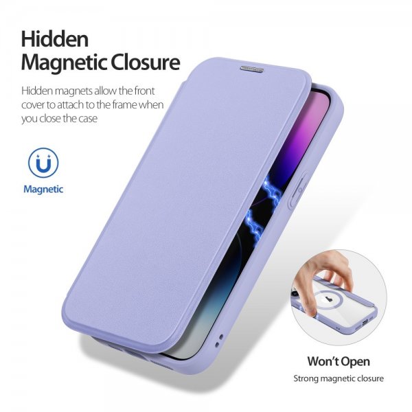 Dux Ducis iPhone 15 Pro Max Cover Skin X Pro Series MagSafe Lilla