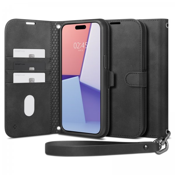 Spigen iPhone 15 Pro Max Cover Wallet S Pro Sort