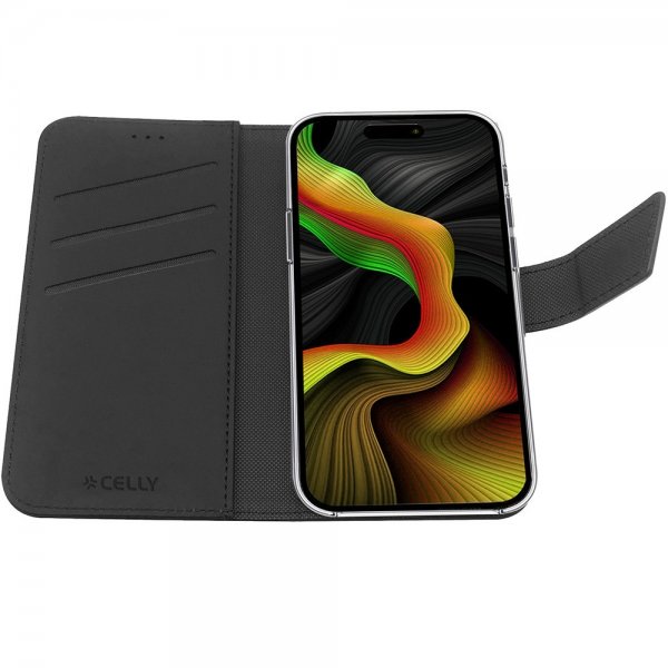 Celly iPhone 15 Pro Max Cover Wally Wallet Case Sort