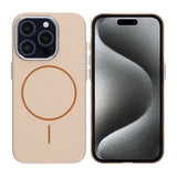 iPhone 15 Pro Max Cover Kulfibermønster MagSafe Guld
