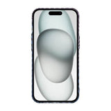 iPhone 15 Pro Max Cover Kulfibermønster Blå Lilla