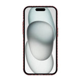 iPhone 15 Pro Max Cover Kulstofibermønster Rød