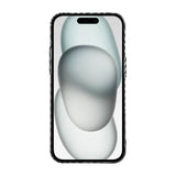 iPhone 15 Pro Max Cover Kulfibermønster Sort Hvid