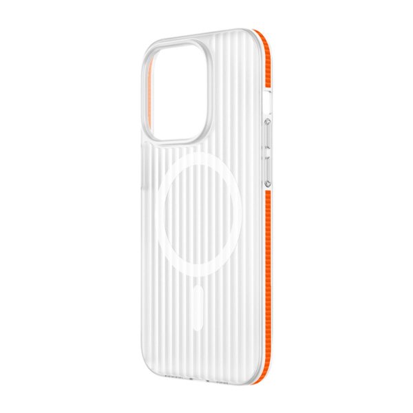 iPhone 15 Pro Max Cover Bølget MagSafe Orange