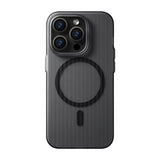 iPhone 15 Pro Max Cover Bølget MagSafe Sort
