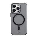 Rvelon iPhone 15 Pro Max Cover Bølget MagSafe Grå