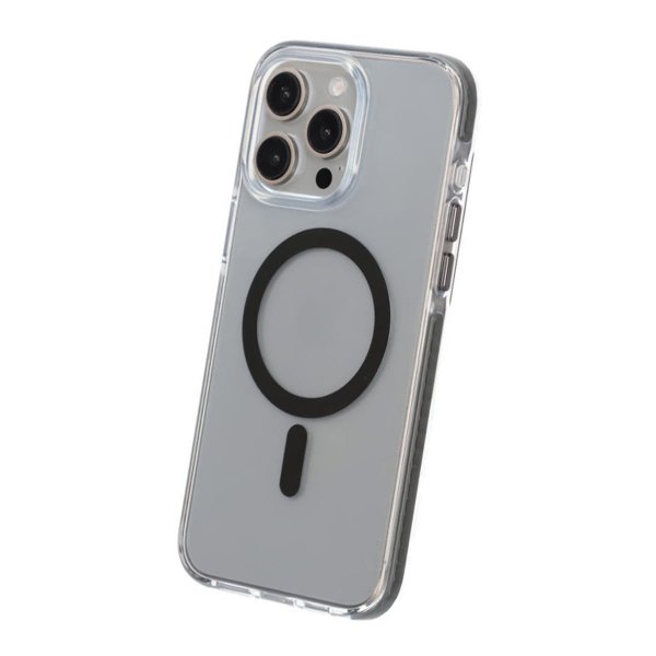 iPhone 15 Pro Max Cover Stødsikker MagSafe Grå