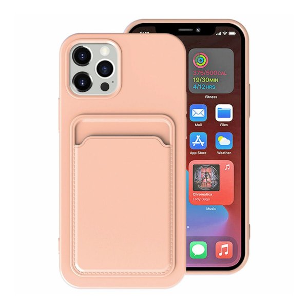 iPhone 15 Pro Max Cover Kortholder Rosa