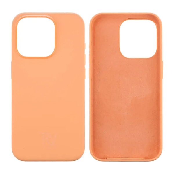 Rvelon iPhone 15 Pro Max Cover Silikone Gul