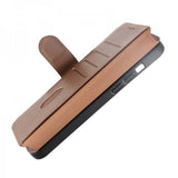 Rvelon iPhone 15 Pro Max Etui Ægte Læder Brun