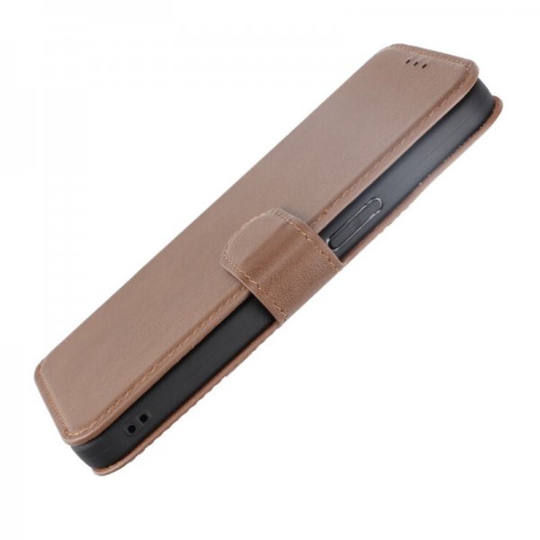 Rvelon iPhone 15 Pro Max Etui Ægte Læder Brun