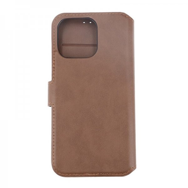 Rvelon iPhone 15 Pro Max Etui Ægte Læder Brun