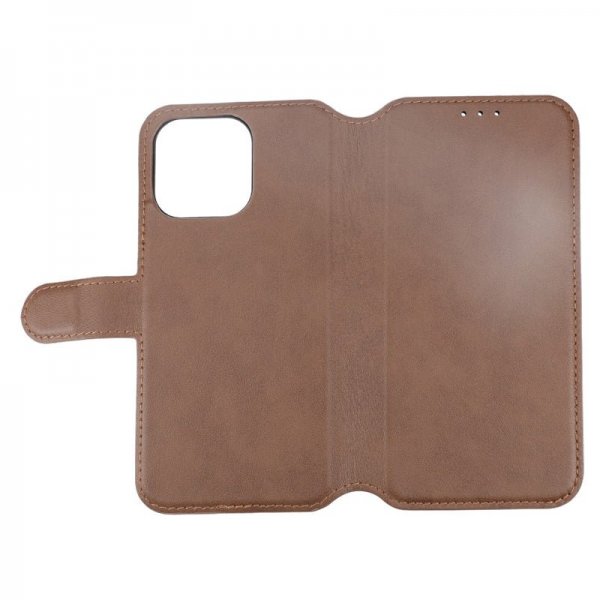 Rvelon iPhone 15 Pro Max Etui Ægte Læder Brun