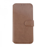 Rvelon iPhone 15 Pro Max Etui Ægte Læder Brun