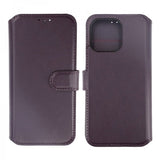Rvelon iPhone 15 Pro Max Cover Ægte Læder Lilla