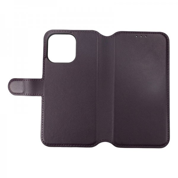 Rvelon iPhone 15 Pro Max Cover Ægte Læder Lilla