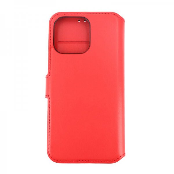 Rvelon iPhone 15 Pro Max Etui Ægte Læder Rød