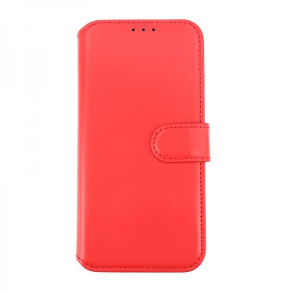 Rvelon iPhone 15 Pro Max Etui Ægte Læder Rød