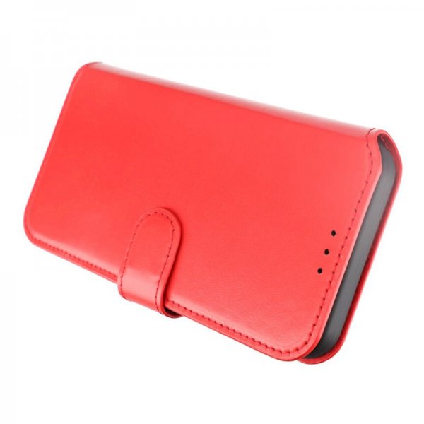 Rvelon iPhone 15 Pro Max Etui Ægte Læder Rød
